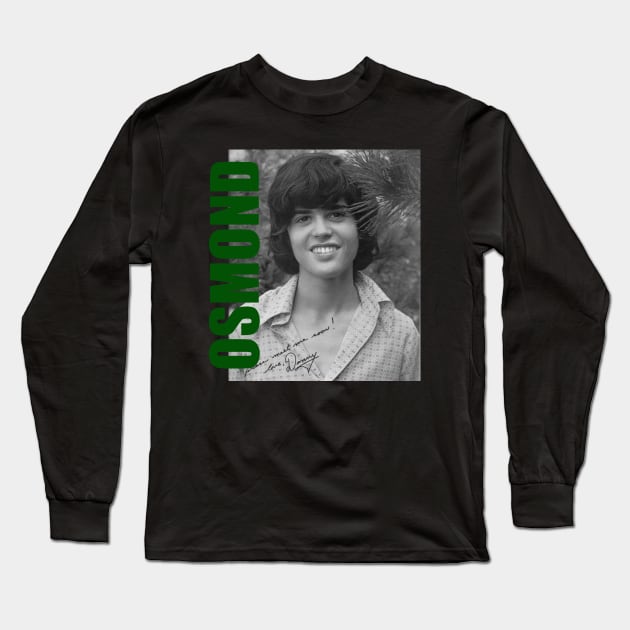 Donny Osmond - New Retro Aesthetic Fan Art Long Sleeve T-Shirt by FREEDOM FIGHTER PROD